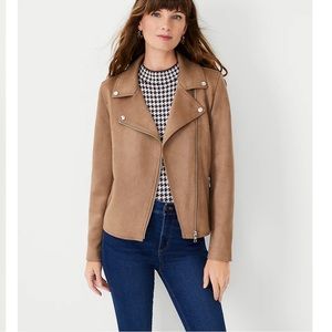 Faux suede Moro jacket from Loft